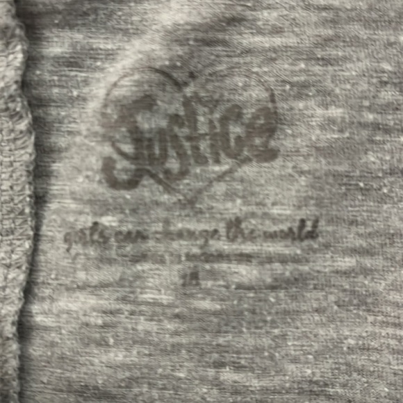 SOLD - Grey Rhinestone Pattern Girls Tee **DO NOT BUY** - Picture 2 of 2